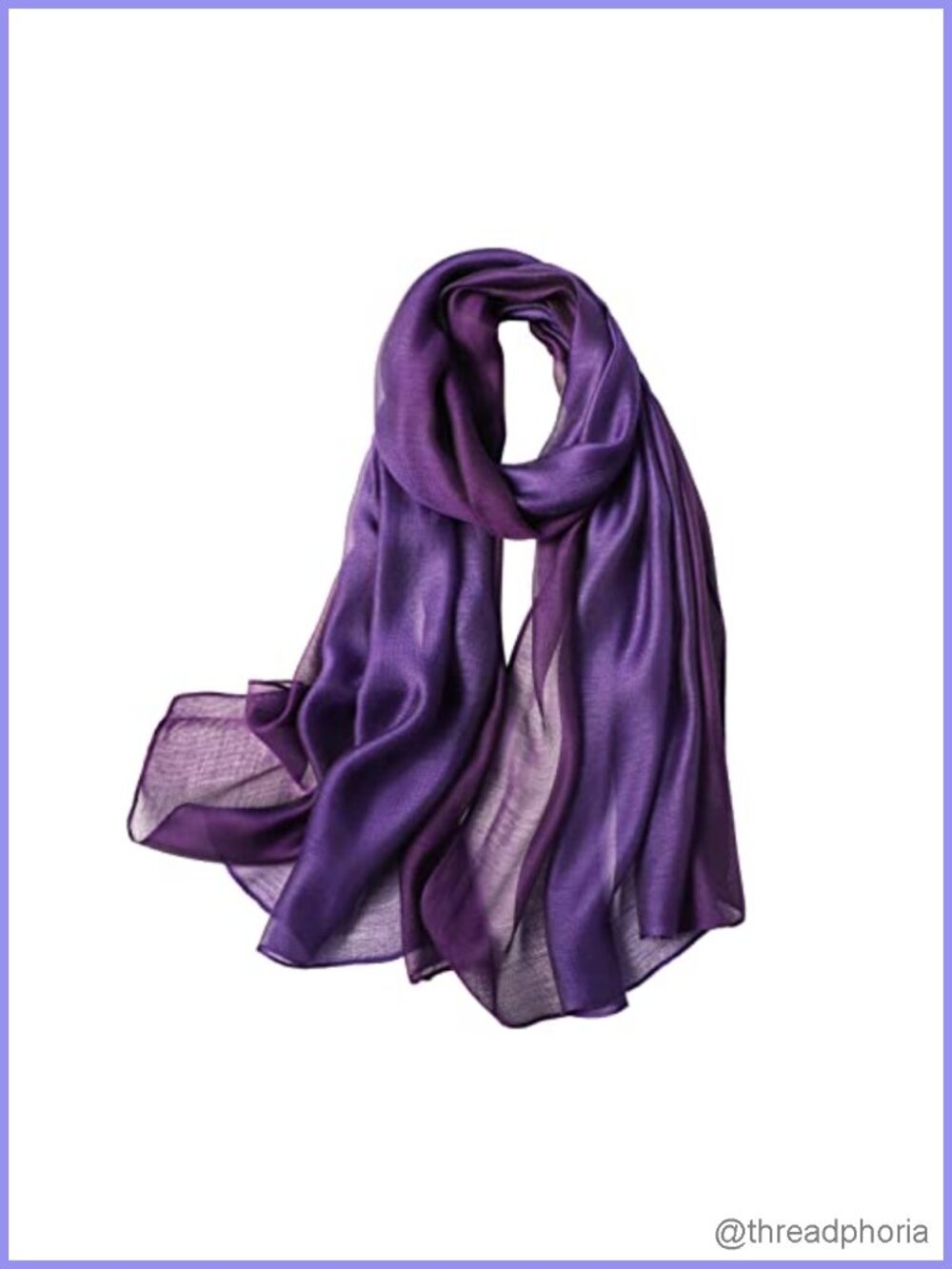 Women Gradient Scarf Lightweight Versatile Polyester Viscose Wrap Shawl Stole